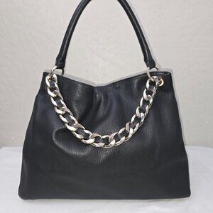 Mark and Graham Build-Your-Bag Black Pebble Grain Leather Hobo With 2 Straps